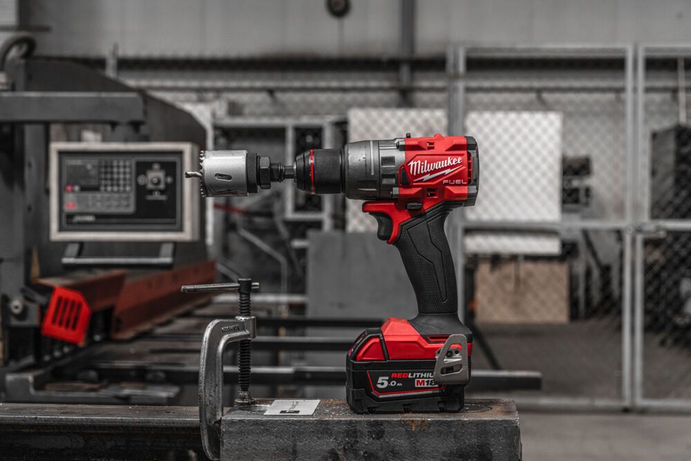 Дриль-шуруповерт акумуляторний безщітковий MILWAUKEE, M18 FDD3-502X, 158Нм (зарядний пристрій М12-18 FC, 2 акумулятори М18 В5 5А (4933479863)