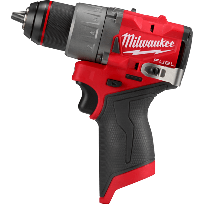 Дриль-шуруповерт акумуляторний безщітковий MILWAUKEE, M12 FDD2-0, 37/45Нм (каркас, кліпса для реміня, картонне пакування) (4933479872)