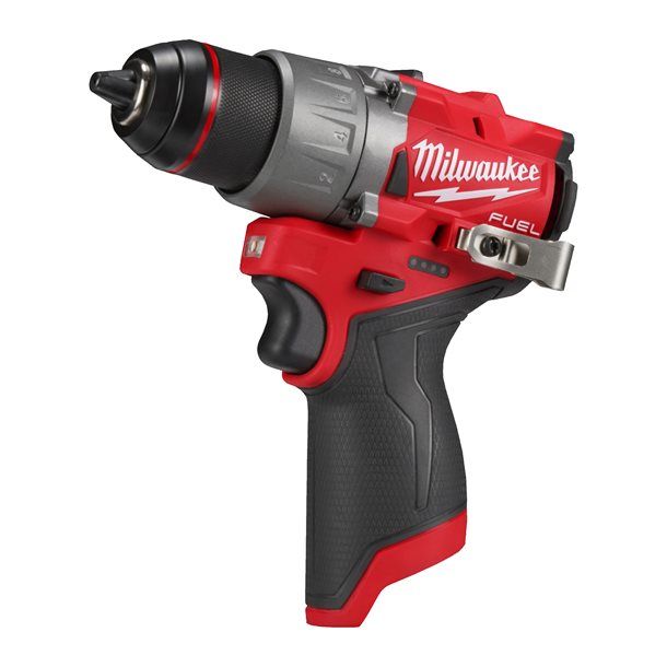 Дриль-шуруповерт акумуляторний безщітковий MILWAUKEE, M12 FDD2-0, 37/45Нм (каркас, кліпса для реміня, картонне пакування) (4933479872)