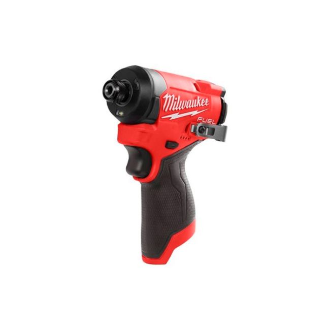 Шуруповерт ударний акумуляторний безщітковий 1/4'' HEX MILWAUKEE, M12 FID2-0, 170Нм (каркас, кліпса для реміня, тримач для біт, (4933479876)