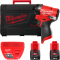 Шуруповерт ударний акумуляторний безщітковий 1/4'' HEX MILWAUKEE, M12 FID2-202Х, 170Нм (зарядний пристрій С12 С, 2 акумулятори М (4933479877)
