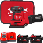 Шліфмашина вібраційна акумуляторна MILWAUKEE, M18 BQSS-502B, 113х104мм (зарядний пристрій М12-18 С, 2 акумулятори М18 В5 5Аг, су (4933479967)