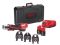 Обтискач гідравлічний акумуляторний для труб MILWAUKEE, M12 HPT-202C Geberit Mapress Set (зарядний пристрій С12 С, 2 акумулятори (4933480902)