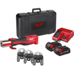 Обтискач гідравлічний акумуляторний для труб MILWAUKEE, M18 BLHPT-202C GEBERIT (зарядний пристрій М12-18 C, 2 акумулятори М18 В2 (4933480903)