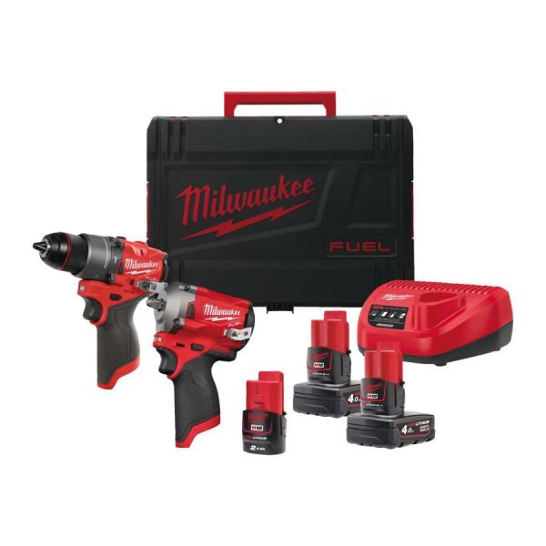 Набір з двох інструментів безщіткових акумуляторних M12 FPP2H2-423X MILWAUKEE (4933481027)