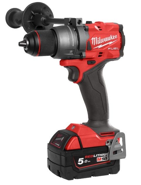 Дриль-шуруповерт акумуляторний безщітковий MILWAUKEE, M18 FDD3-402C, 158Нм (зарядний пристрій М12-18 С, 2 акумулятори М18 В4 4Аг (4933492472)