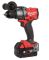Дриль-шуруповерт з ударом акумуляторний безщітковий MILWAUKEE, M18 FPD3-402С, 158Нм (зарядний пристрій М12-18 С, 2 акумулятори М (4933492473)