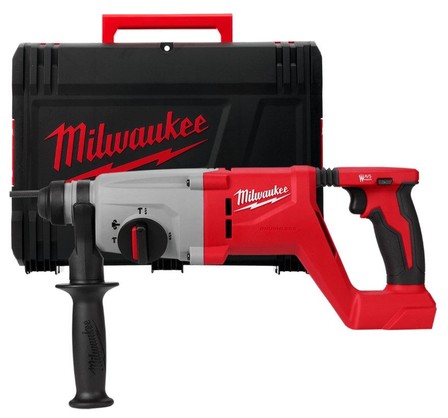 Перфоратор акумуляторний SDS-PLUS MILWAUKEE, M18 BLHACD26-0X, 2,6 Дж (каркас, HDкейс) (4933492482)