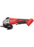 Шліфмашина кутова акумуляторна безщіткова MILWAUKEE, M18 BLSAG115XPD-0, діаметр 115мм (каркас, захисний кожух, ключ, опорна та з (4933492647)