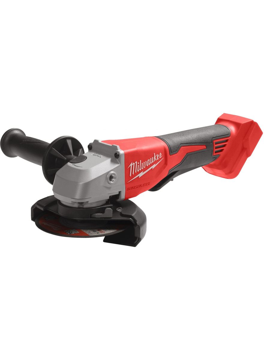 Шліфмашина кутова акумуляторна безщіткова MILWAUKEE, M18 BLSAG115XPD-0, діаметр 115мм (каркас, захисний кожух, ключ, опорна та з (4933492647)