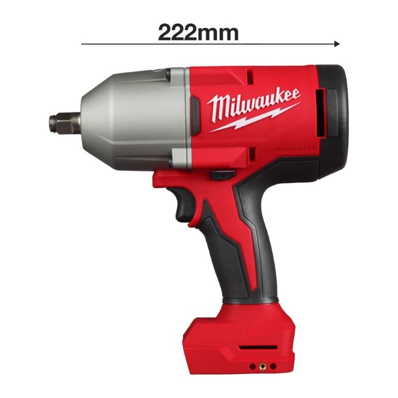 Гайкокрут акумуляторний 1/2" MILWAUKEE, M18 BLHIWF12-0X, 1627Нм, (HD кейс) (4933492787)
