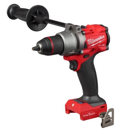 Дриль-шуруповерт акумуляторний безщітковий MILWAUKEE, M18 ONEDD3-0X, 158Нм (каркас, кліпса для ременя, бічна рукоять, HDкейс) (4933492799)
