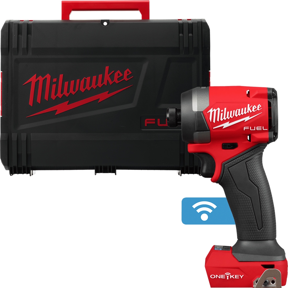 Шурупокрут ударний акумуляторний безщітковий 1/4" HEX MILWAUKEE, M18 ONEID3-0X, 226Нм (каркас, кліпса для ременя, тримач для біт (4933492800)