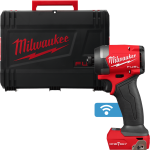 Шурупокрут ударний акумуляторний безщітковий 1/4" HEX MILWAUKEE, M18 ONEID3-0X, 226Нм (каркас, кліпса для ременя, тримач для біт (4933492800)
