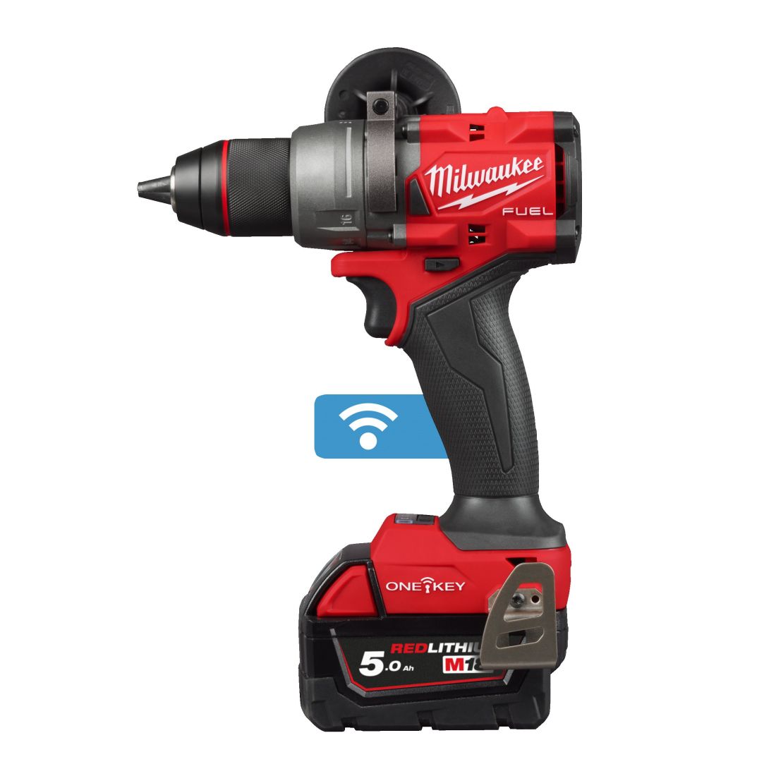 Дриль-шуруповерт акумуляторний безщітковий MILWAUKEE, M18 ONEDD3-502X,158Нм (зарядний пристрій М12-18 FC, 2 акумулятори М18 В5 5 (4933492802)