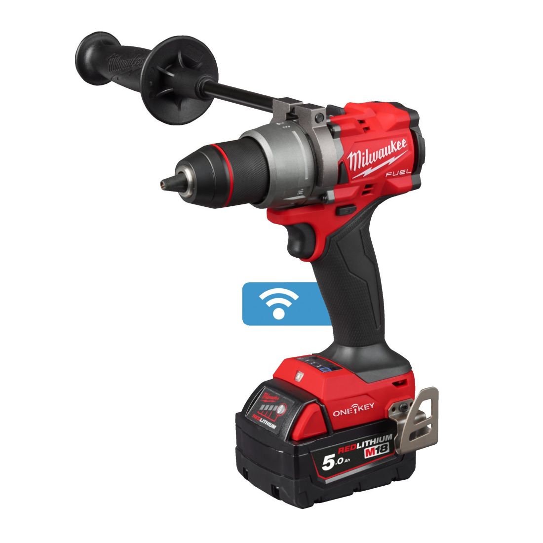 Дриль-шуруповерт акумуляторний безщітковий MILWAUKEE, M18 ONEDD3-502X,158Нм (зарядний пристрій М12-18 FC, 2 акумулятори М18 В5 5 (4933492802)