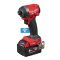 Шуруповерт ударний акумуляторний безщітковий 1/4" HEX MILWAUKEE, M18 ONEID3-502X, 226Нм (зарядний пристрій M12-18 FC, 2 акумулят (4933492804)