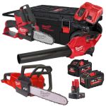 Набір інструмента садового акумуляторного MILWAUKEE M18 FPP30PL5-823P (зарядний пристрій М12-18FC, акумулятори M18 HB12 12Аг, M1 (4933492814)