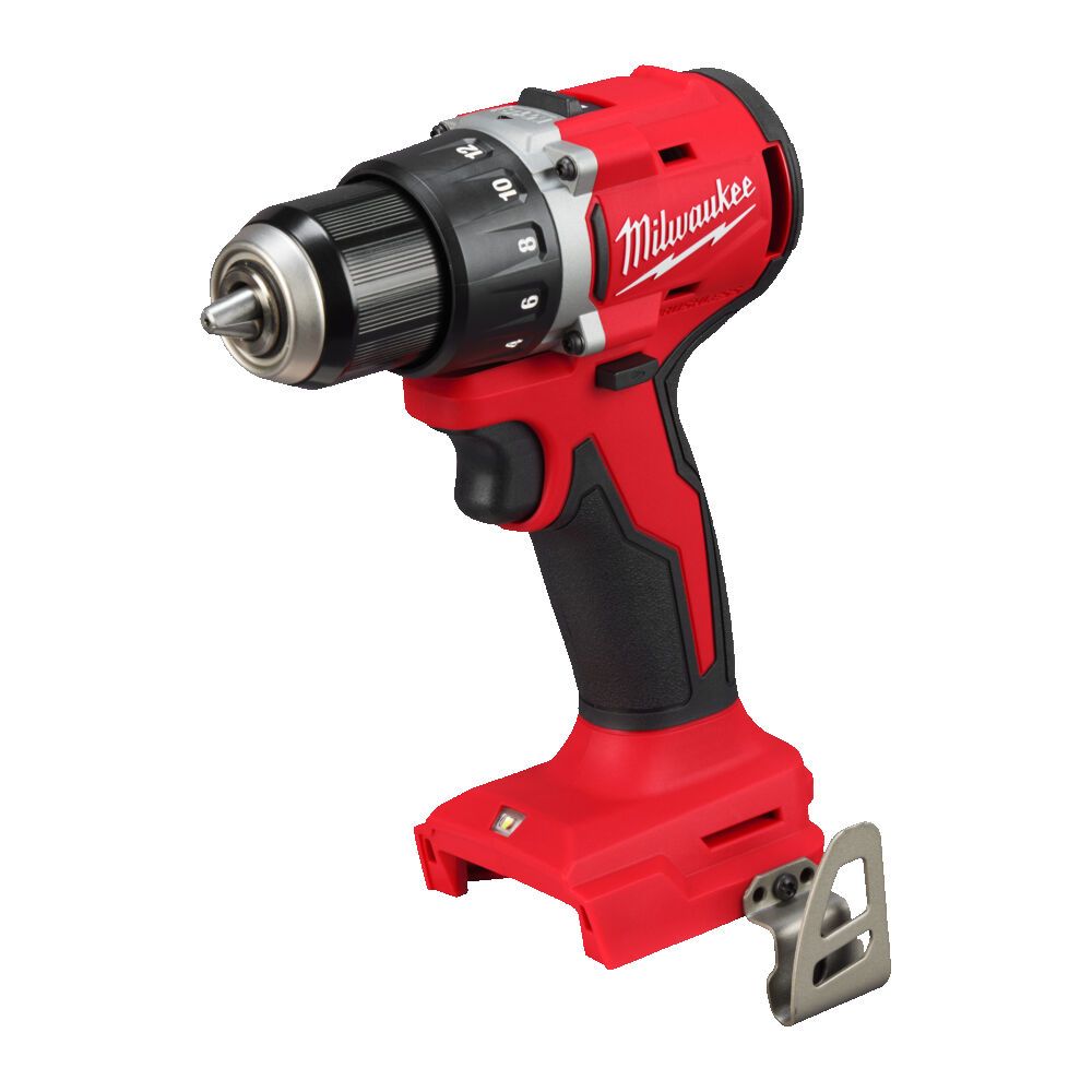 Дриль-шуруповерт акумуляторний безщітковий MILWAUKEE, M18 BLDDRC-0, 60,5Нм, (каркас, кліпса для ременя, картонна упаковка) (4933492831)