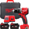 Дриль-шуруповерт акумуляторний безщітковий MILWAUKEE M18 BLDDRC-502С, 60,5Нм (зарядний пристрій М12-18 FС, 2 акумулятори М18 В5 (4933492835)