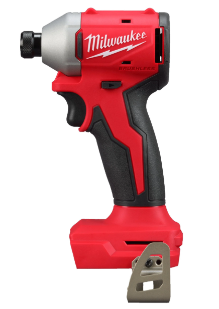 Шуруповерт ударний акумуляторний безщітковий 1/4'' HEX MILWAUKEE, M18 BLIDRC-0. 190Нм (каркас, кліпса для ременя) (4933492839)