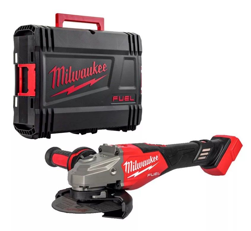 Шліфмашина кутова - болгарка акумуляторна безщіткова MILWAUKEE, M18 FHSAG125XB2-0X, діаметр 125мм (каркас, антивібраційна бічна (4933493415)