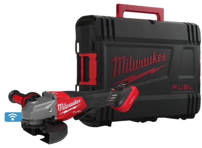 Шліфмашина кутова акумуляторна безщіткова MILWAUKEE, M18 FHSAGO125VXPDB2-0X, діаметр 125мм (антивібраційна бічна рукоятка, захис (4933493419)