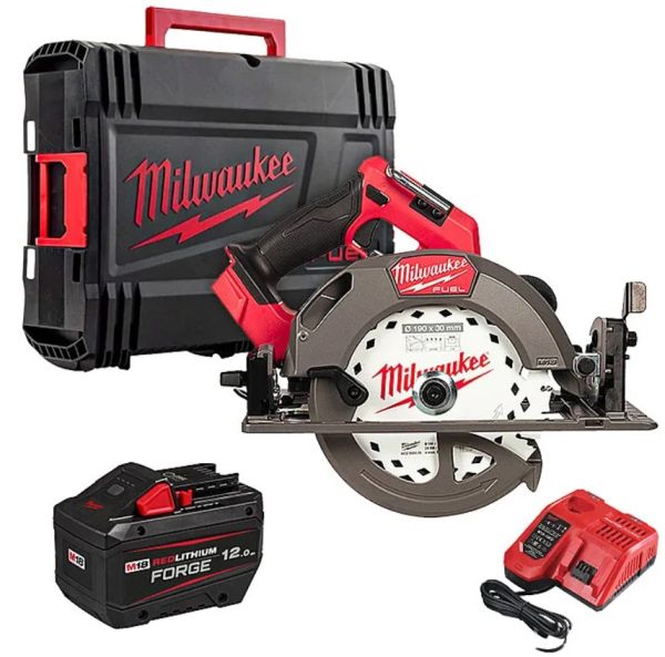 Пила дискова ручна акумуляторна MILWAUKEE, M18 FCS66GR3-121C, діаметр 190мм (зарядное устройство М12-18 FC, 1 аккумулятор М18 FB (4933493492)