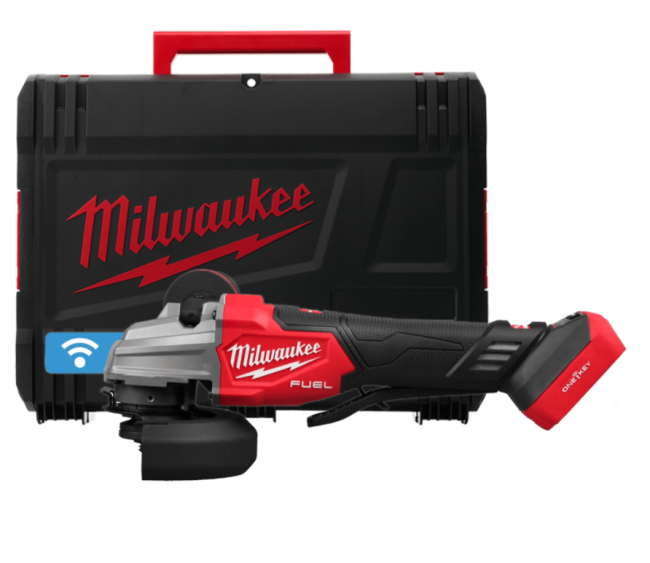 Кутова шліфувальна машина акумуляторна безщіткова MILWAUKEE, M18 FSAGSVO125X-0X, діаметр 125мм (каркас, антивібраційна бічна рук (4933493552)