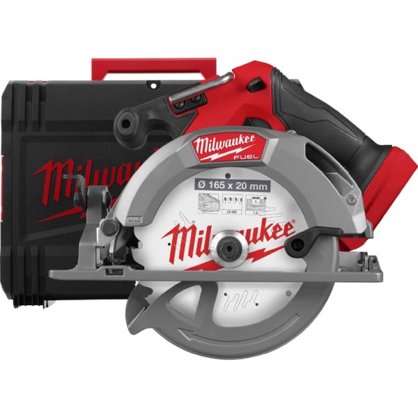 Пила дискова ручна акумуляторна MILWAUKEE, M18 FCS552-0X, діаметр 165мм (каркас, аксесуари, HDкейс) (4933493588)
