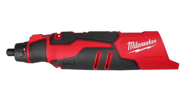 Шліфмашина пряма акумуляторна безщіткова MILWAUKEE, M12 BLROT-0 (каркас, цанга 3,2мм, картонне пакування) (4933493591)