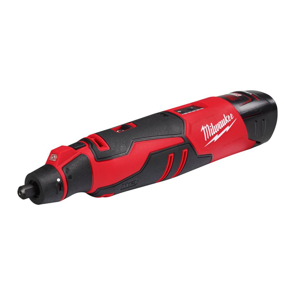 Шліфмашина пряма акумуляторна безщіткова MILWAUKEE, M12 BLROT-0 (каркас, цанга 3,2мм, картонне пакування) (4933493591)