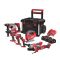 Набір інструментів акумуляторних MILWAUKEE, M18 FPP7C-5503С (кейс PACKOUT на колесах 4932464078, 3 акумулятори M18 B5 5 Аг, заря (4933498006)