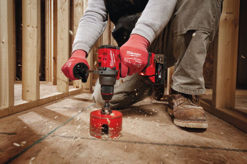 Дриль-шуруповерт акумуляторний безщітковий MILWAUKEE M18 FDD3-0, 158Нм (каркас, кліпса для ременя, бічна рукоять, картонна упако (4933498059)