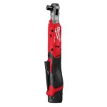 Гайковерт-трещітка акумуляторний безщітковий 1/2'' MILWAUKEE, M12 FIR12G2-252B, 108Нм (зарядний пристрій С12, 2 акумулятори М12 (4933498940)