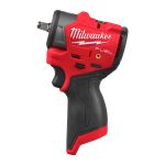Гайковерт акумуляторний безщітковий 3/8'' MILWAUKEE, M12 FSCIWF38-0, 305Нм, з кільцем (каркас, кліпса на ремень, картонне пакува (4933498969)