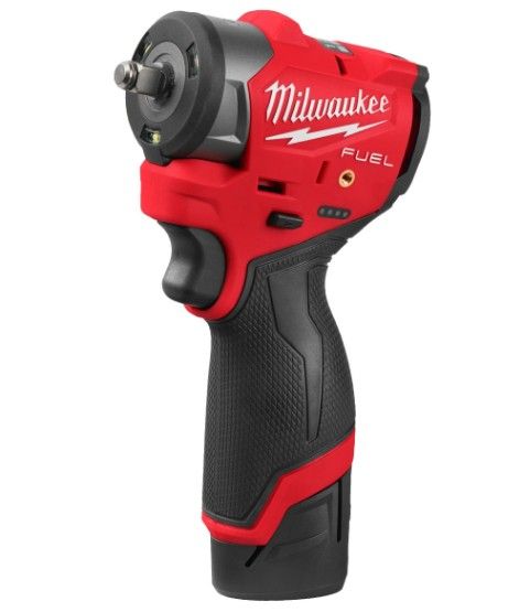 Гайковерт акумуляторний безщітковий 3/8'' MILWAUKEE, M12 FSCIWF38-252X, 305Нм, з кільцем (зарядний пристрій С12 С, 2 акумулятори (4933498970)