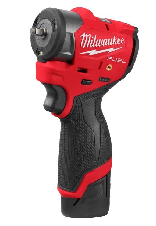 Гайковерт акумуляторний безщітковий 1/4'' MILWAUKEE, M12 FSCIWF14-252X, 136Нм, з кільцем (зарядний пристрій С12 С, 2 акумулятори (4933498974)