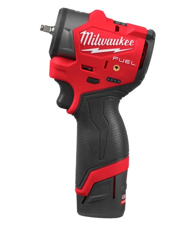 Гайковерт акумуляторний безщітковий 1/4'' MILWAUKEE, M12 FSCIWF14-252X, 136Нм, з кільцем (зарядний пристрій С12 С, 2 акумулятори (4933498974)