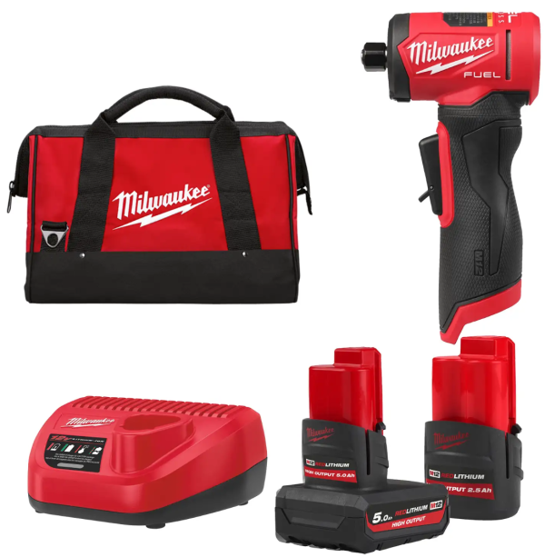 Шліфмашина кутова цангова акумуляторна MILWAUKEE, M12 FDGA2-522B, діаметр цанг 6/8мм (зарядний пристрій С12 С, 1 акумулятор М12 (4933498980)