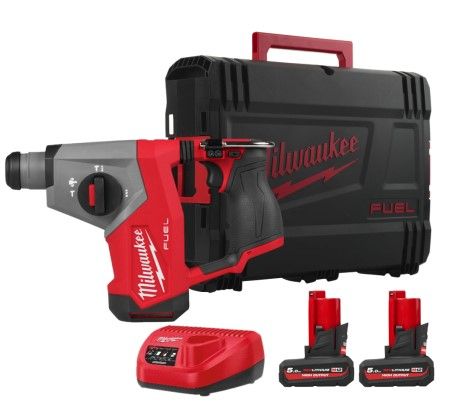 Перфоратор акумуляторний безщітковий SDS-PLUS MILWAUKEE, M12 FHAC16-502X, 1,15Дж (зарядний пристрій С12 С, 2 акумулятори М12 HB5 (4933499185)
