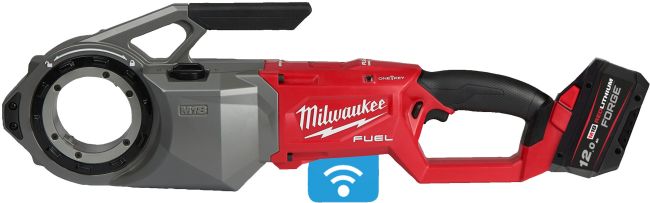 Інструмент різьбонарізний акумуляторний безщітковий MILWAUKEE M18 FPT2-121C (зарядний пристрій M12-18 FC, 1 акумулятор FB12 12Аг (4933499200)
