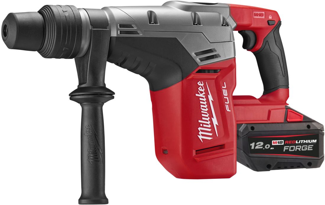 Перфоратор акумуляторний безщітковий SDS-MAX  MILWAUKEE, M18 CHM-121C (зарядний пристрій M12-18 FC, 1  акумулятор FB12 12Аг, кей (4933499271)