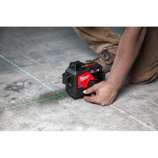 Нівелір лазерний акумуляторний 3D MILWAUKEE, M12 3PLSKIT-401P (ЗП + 1ак.Х4Аг + обладнання + PACKOUT) (4933499379)