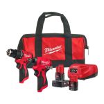 Набір інструментів акумуляторних MILWAUKEE M12 BLPP2B-422B (дриль-шуруповерт M12 BLPDRC, шуруповерт BLIDRC. зарядний пристрій, 1 (4933500425)