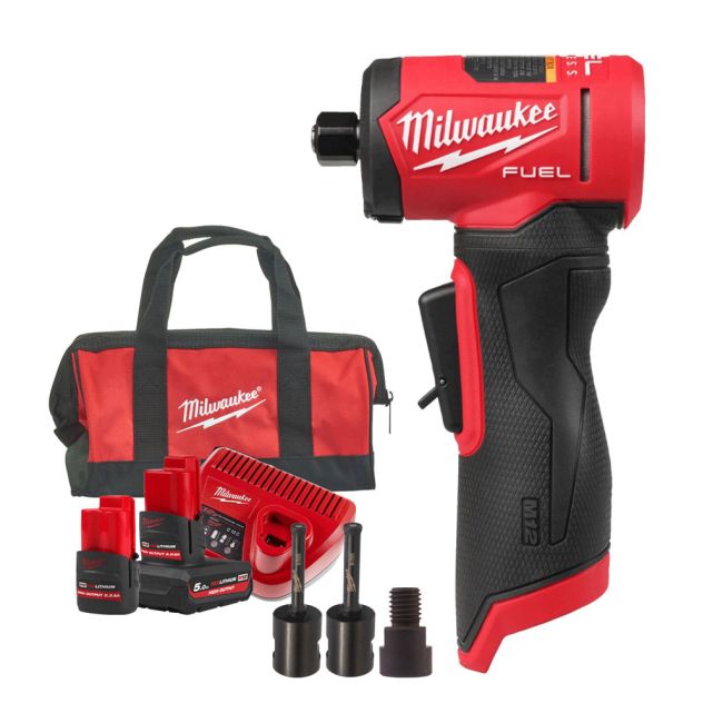 Шліфмашина кутова цангова акумуляторна MILWAUKEE, M12 FDGA2-522BA, діаметр цанг 6/8мм (зарядний пристрій С12 С, 1 акумулятор М12 (4933500525)