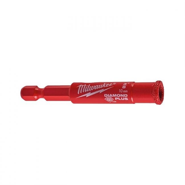 Коронка алмазна Diamond Plus MILWAUKEE, діаметр 10мм (з хвостовиком) (49560509)
