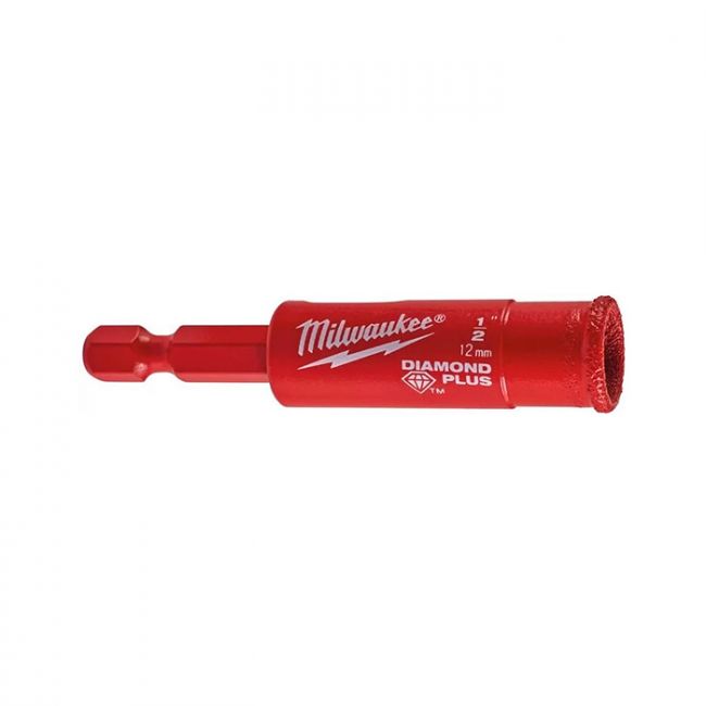 Коронка алмазна Diamond Plus MILWAUKEE, діаметр 12мм (з хвостовиком) (49560511)