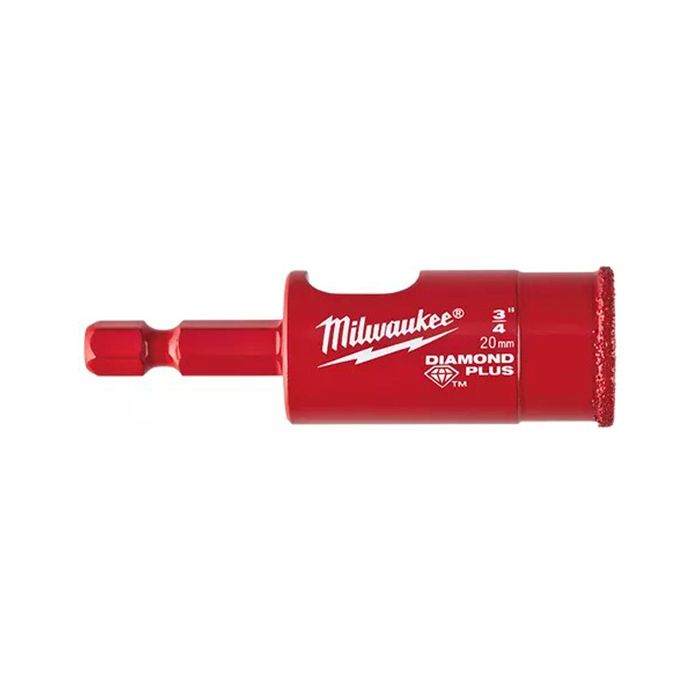 Коронка алмазна Diamond Plus MILWAUKEE, діаметр 20мм (з хвостовиком) (49560515)