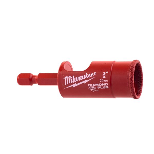 Коронка алмазна Diamond Plus MILWAUKEE, діаметр 20мм (з хвостовиком) (49560515)